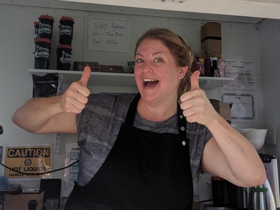 Yes! Beaton's Delight Espresso is currently open!
